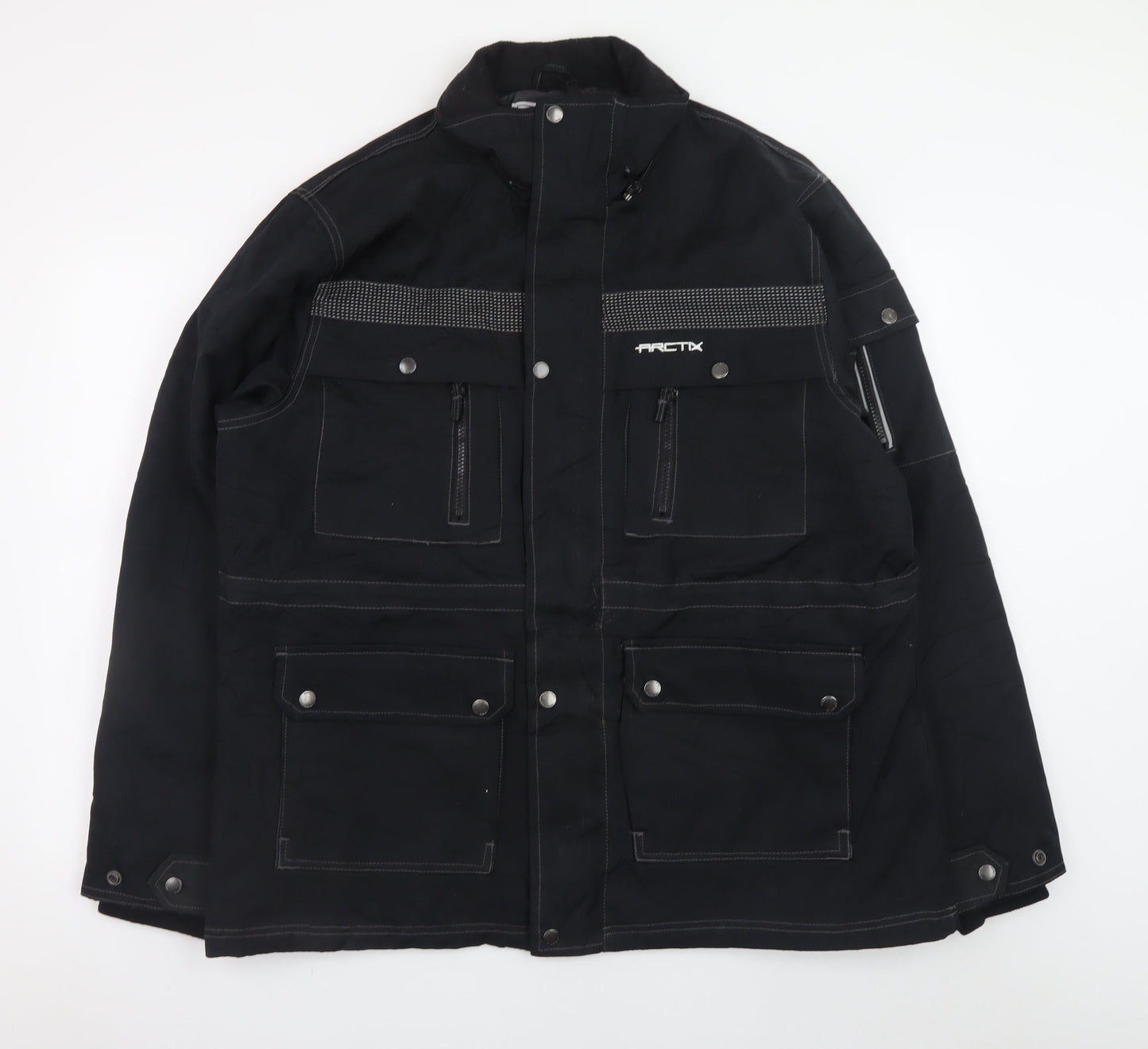 Arctix Men's Black Large Winter Parka Coat Waterproof Insulated