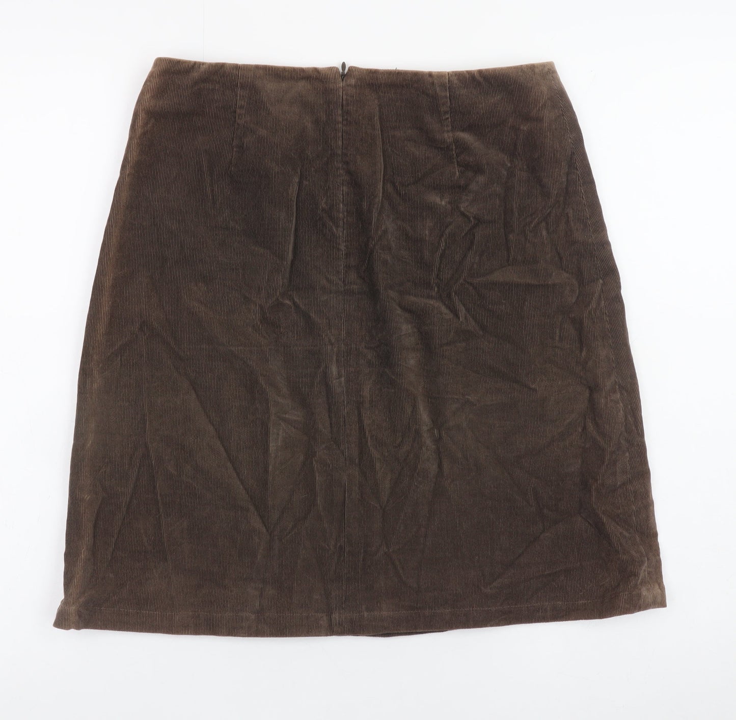 GAP Women Brown Corduroy Stretch Pencil Skirt Size 6