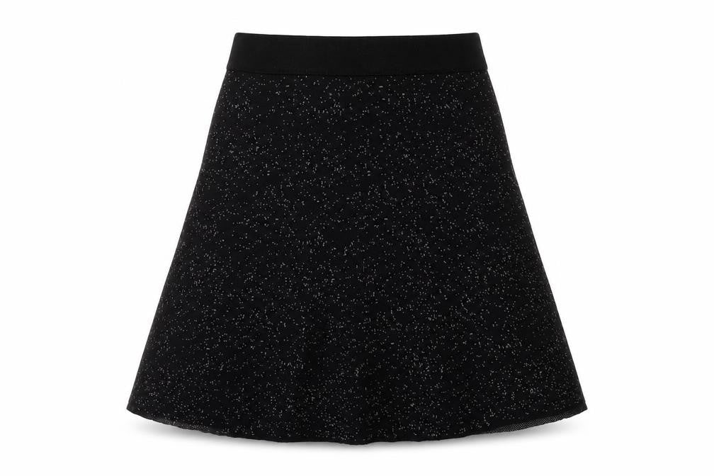 Cynthia Rowley Women's Black A-Line Stretch Knit Skirt Size S