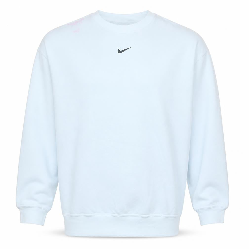 Nike Men's White Crew Neck Logo Sweatshirt Size S