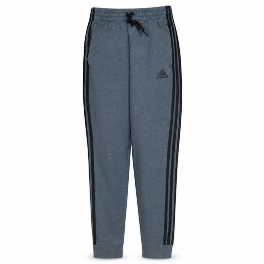 Front view of Adidas Men's Grey XS Jogger Sweatpants with Logo Tapered Fit