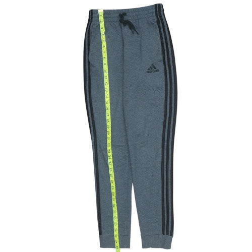 Adidas Men's Grey XS Jogger Sweatpants with Logo Tapered Fit