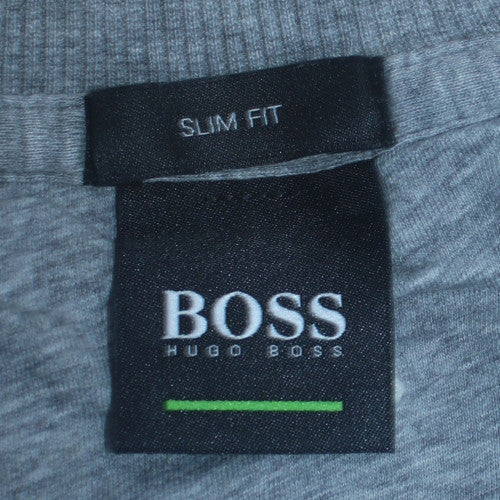 Hugo Boss Men's Grey Slim Fit Crew Neck Sweatshirt 2XL