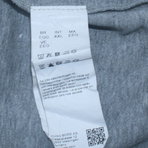 Hugo Boss Men's Grey Slim Fit Crew Neck Sweatshirt 2XL
