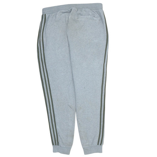 Adidas Men's Grey Regular Fit Sweatpants L Tapered Fleece