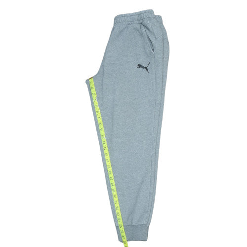 Puma Mens Grey Sweatpants L Jogger Elastic Waist Pockets Casual