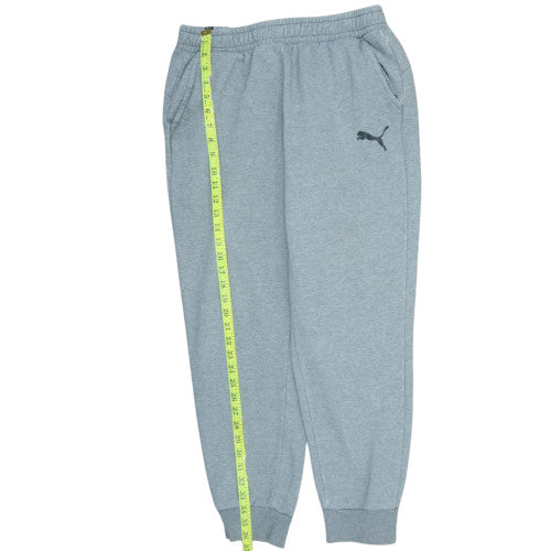 Puma Mens Grey Sweatpants L Jogger Elastic Waist Pockets Casual