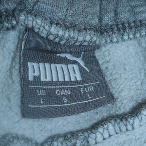 Puma Mens Grey Sweatpants L Jogger Elastic Waist Pockets Casual