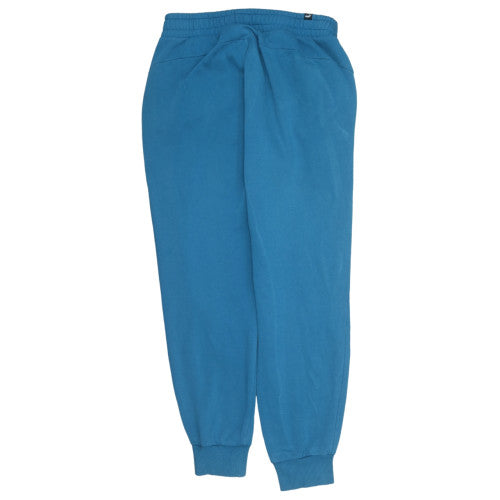 Puma Men's Blue Fleece Jogger Trousers Size M Elastic Waist