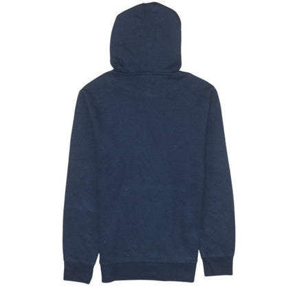 Brand and care label for Champion boys’ navy blue pullover hoodie l 11-12y cotton blend