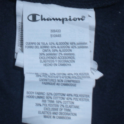 Additional view of Champion boys’ navy blue pullover hoodie l 11-12y cotton blend