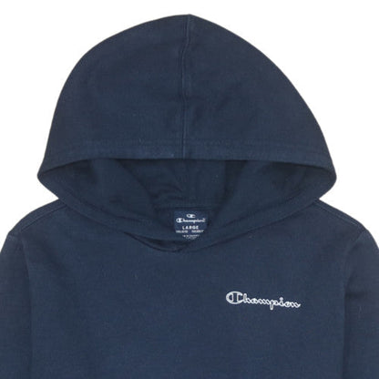Additional view of Champion boys’ navy blue pullover hoodie l 11-12y cotton blend