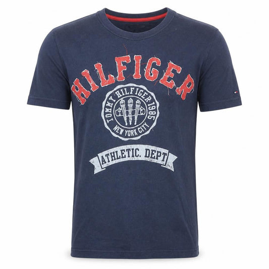Tommy Hilfiger Men's Blue Athletic Dept Graphic T-Shirt Size S