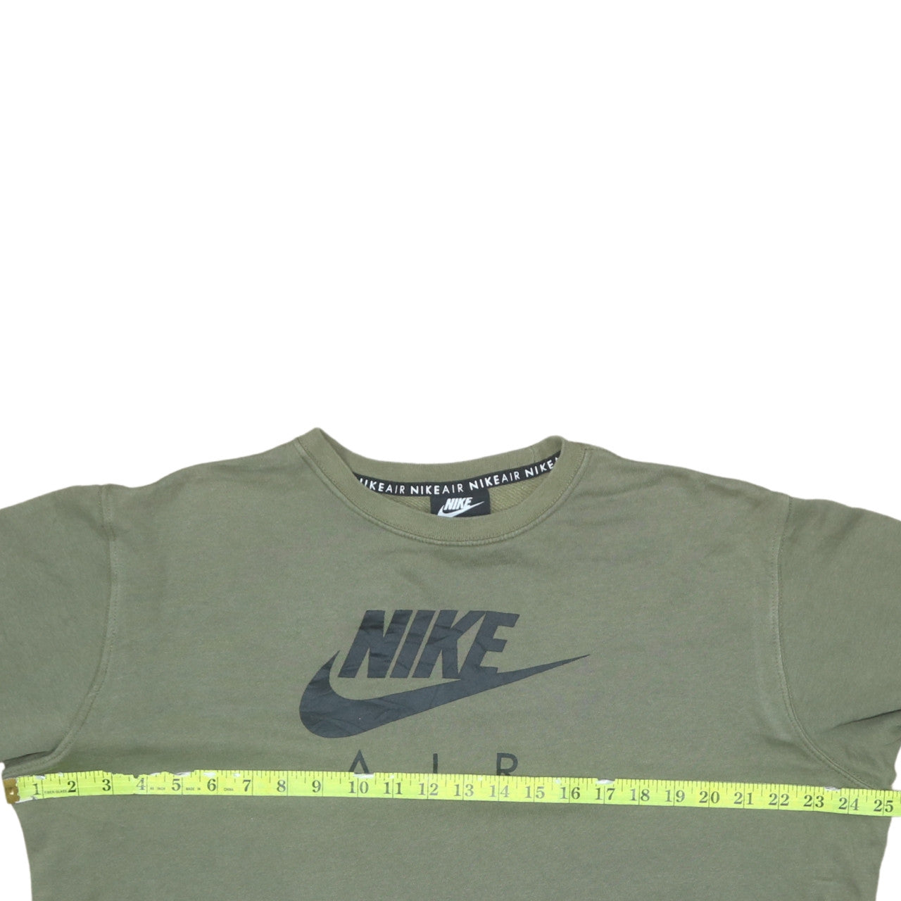 Nike Air Men's Green Pullover Sweatshirt M Long Sleeve Crew Neck
