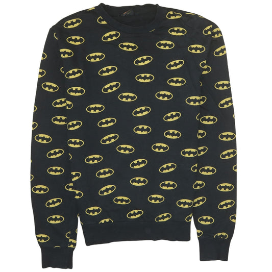 Cedar Wood State Men's Black Batman Logo Sweatshirt Size M