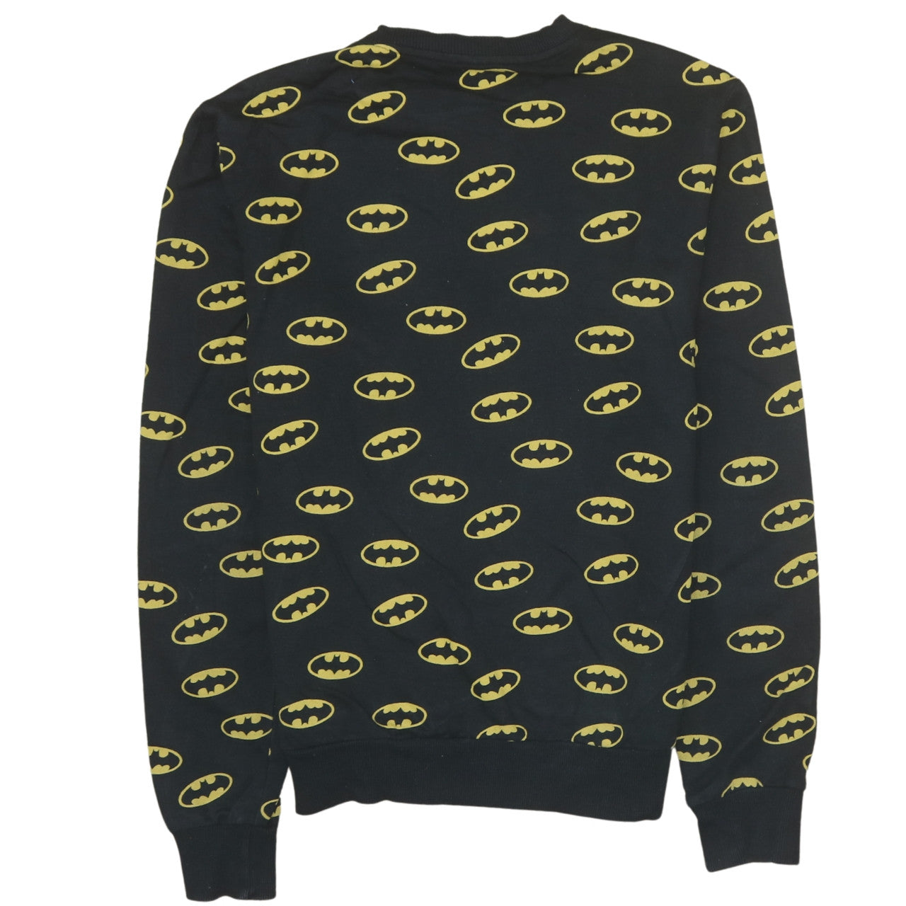 Cedar Wood State Men's Black Batman Logo Sweatshirt Size M