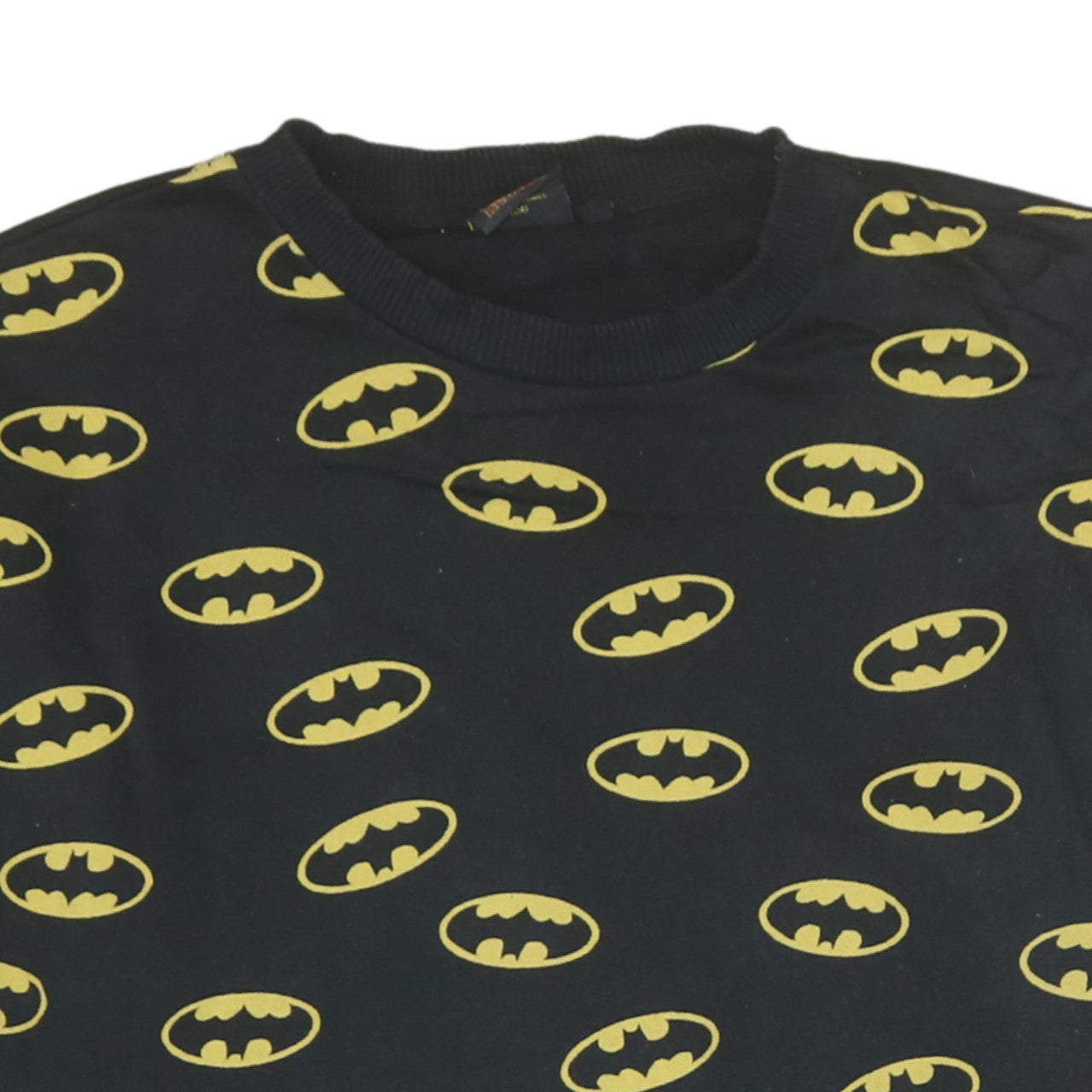 Cedar Wood State Men's Black Batman Logo Sweatshirt Size M