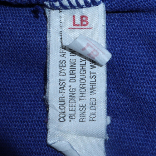Gymphlex Boys Blue Long Sleeve Cotton Rugby Polo Shirt Size L
