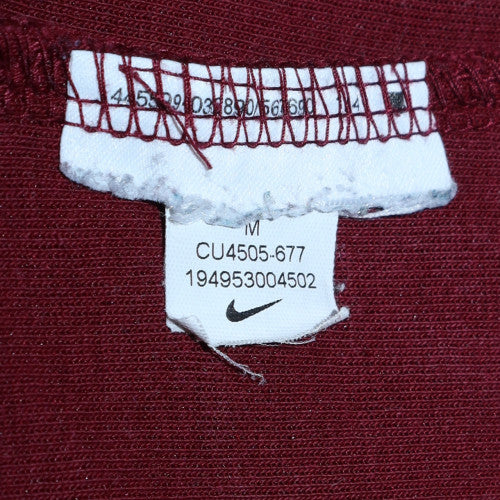 Nike Men's Red Crew Neck Pullover Sweatshirt Size M Regular Fit