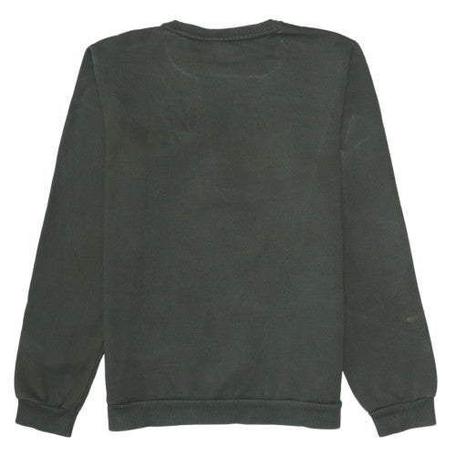 Puma Boys Green Crew Neck Sweatshirt Size 14 Years Fleece Logo Pullover