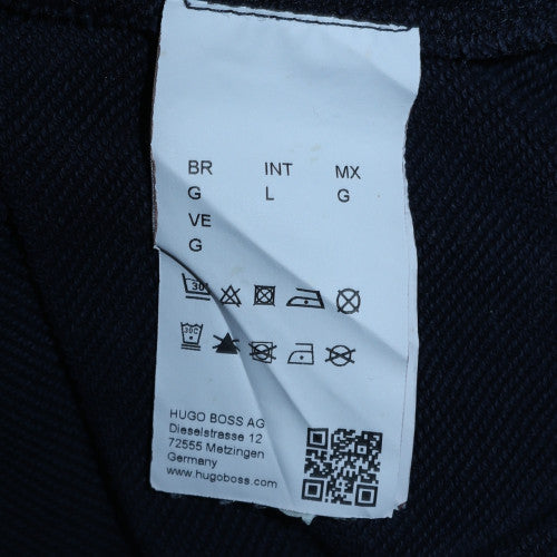 Hugo Boss Men's Blue Logo Crew Neck Sweatshirt Size L Regular Fit