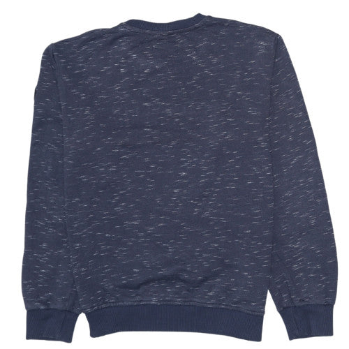 Philipp Plein Men's Blue Logo Crew Neck Pullover Sweatshirt M