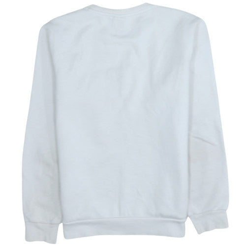 Puma Men's White Crew Neck Pullover Sweatshirt S