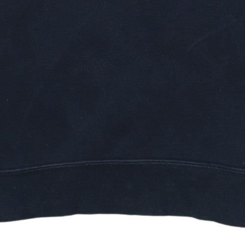 Nike Womens Black XS Crew Neck Pullover Sweatshirt Fleece Cotton