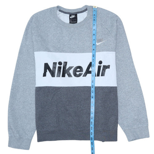 Nike Mens Grey Long Sleeve Crew Neck Pullover Sweatshirt L