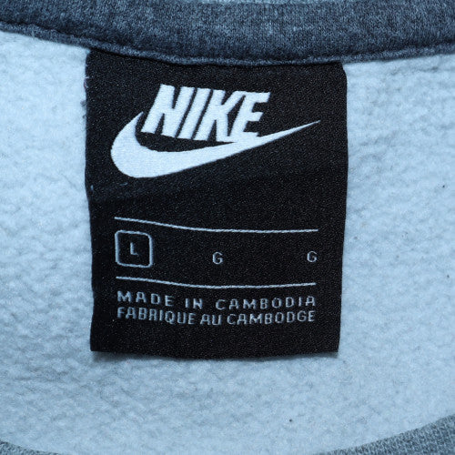 Nike Mens Grey Long Sleeve Crew Neck Pullover Sweatshirt L