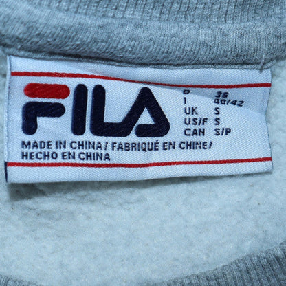 Additional view of Fila men’s grey small crew neck pullover sweatshirt