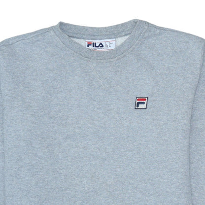 Additional view of Fila men’s grey small crew neck pullover sweatshirt