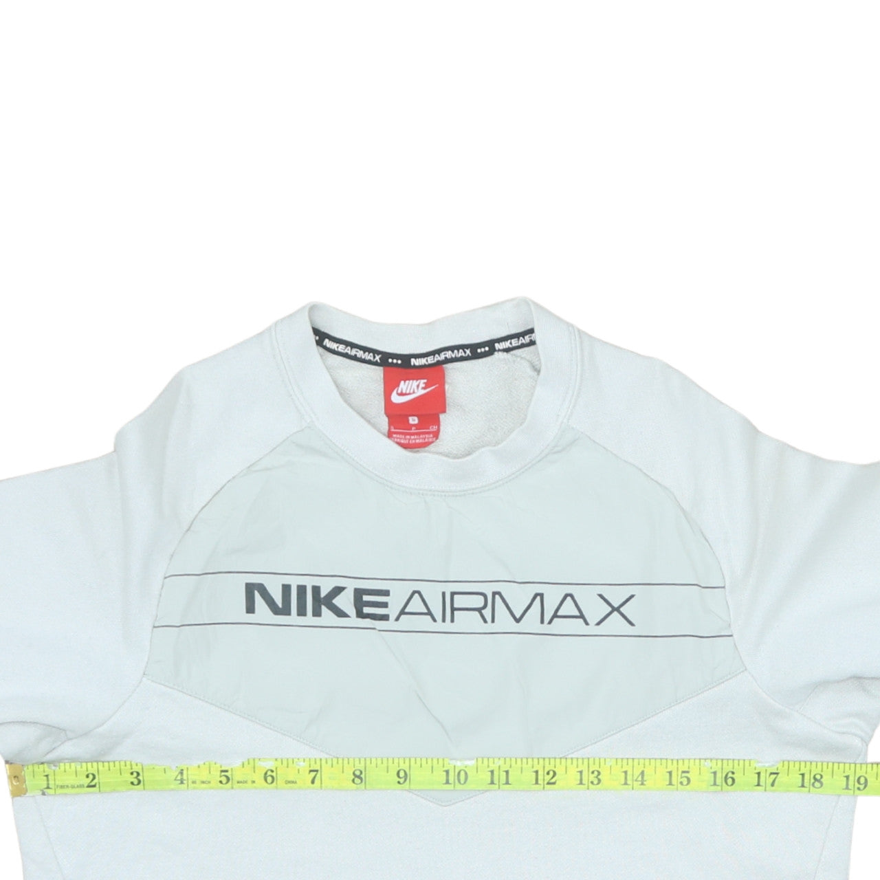 Nike Air Max Men's Grey Small Pullover Sweatshirt Crew Neck