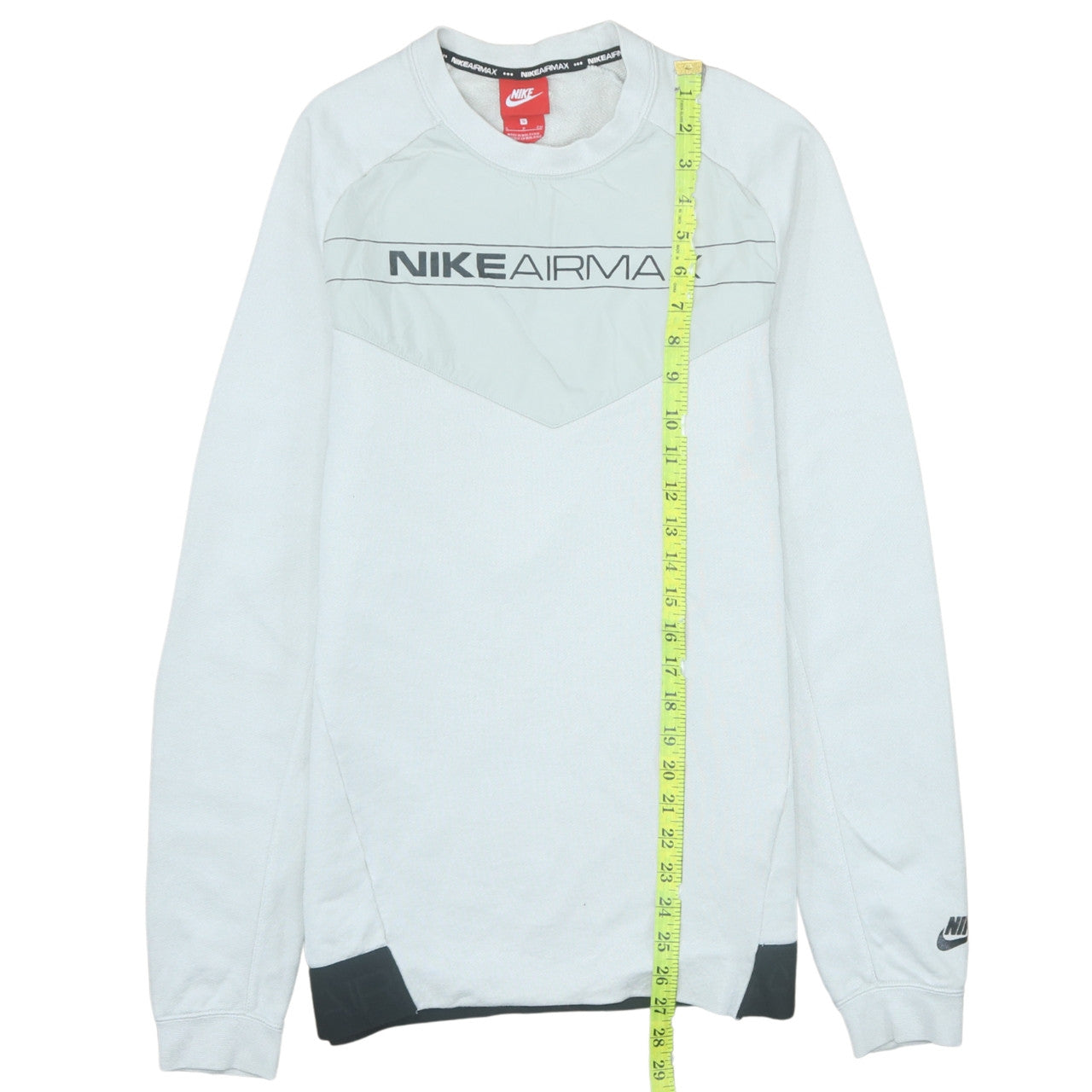 Nike Air Max Men's Grey Small Pullover Sweatshirt Crew Neck