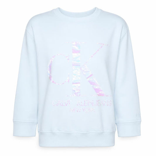 Calvin Klein Jeans Womens White Cotton Logo Sweatshirt M