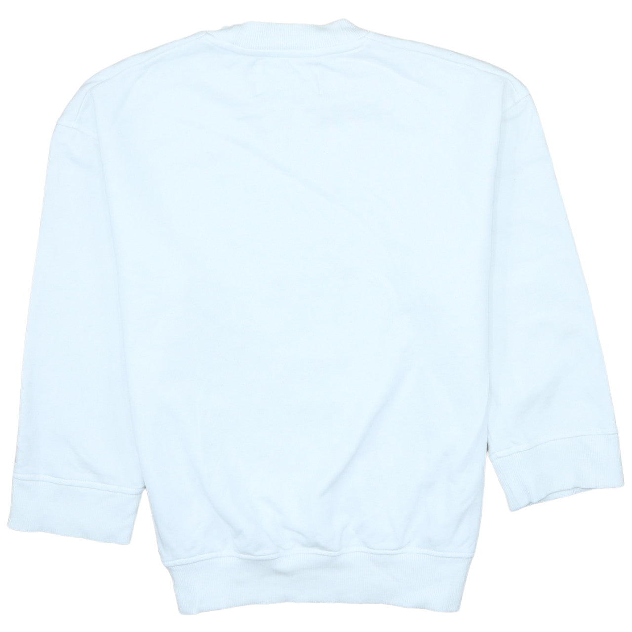 Calvin Klein Jeans Womens White Cotton Logo Sweatshirt M