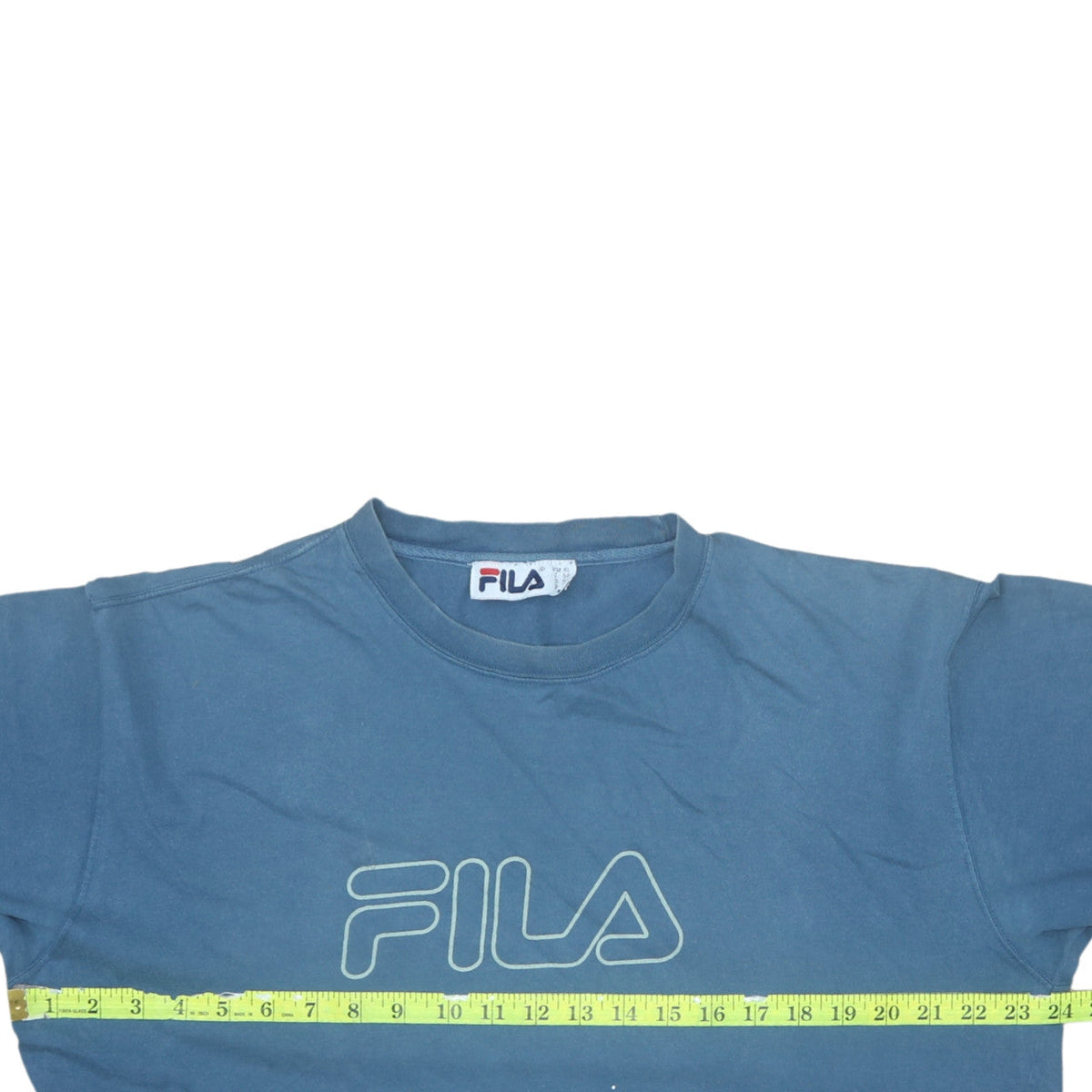 FILA Men’s Blue XL Retro Graphic Logo Short Sleeve Cotton T-Shirt