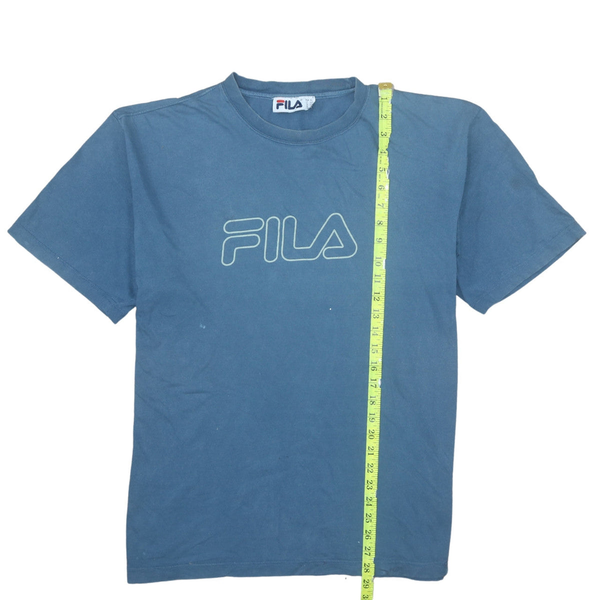 FILA Men’s Blue XL Retro Graphic Logo Short Sleeve Cotton T-Shirt