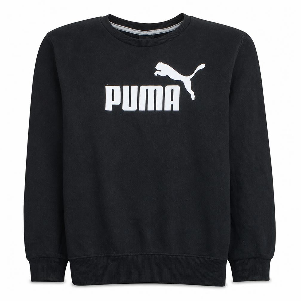 Puma Men's Black Pullover Sweatshirt Size S Crew Neck Fleece