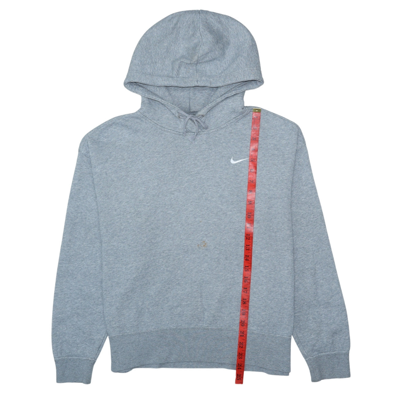 Nike Womens Grey Pullover Hoodie Sweatshirt M Cotton Blend
