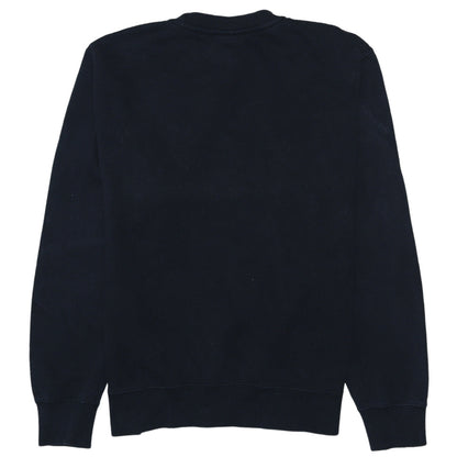 Nike Men Black Crew Neck Pullover Sweatshirt M Regular Fit