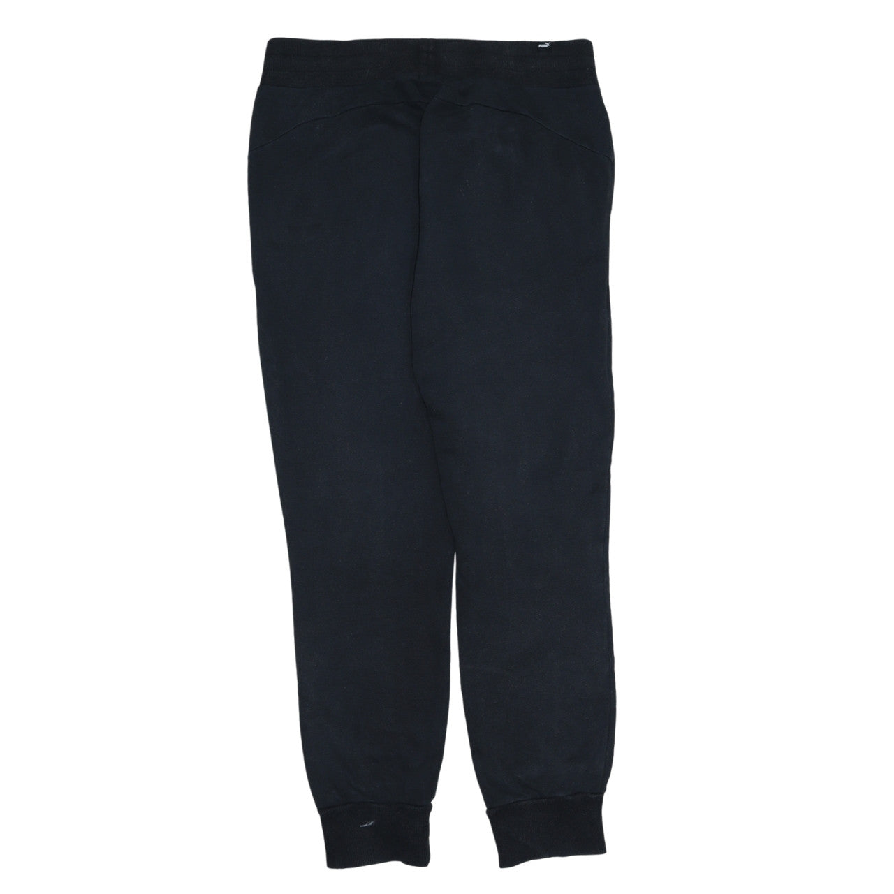 Puma Womens Black Jogger Trousers Size 12 Regular Fit Fleece