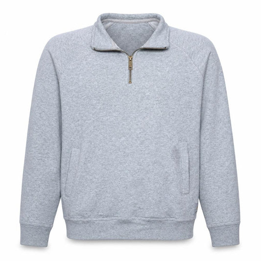 Carhartt Men's Grey 1/4 Zip Fleece Sweatshirt Size S Relaxed Fit