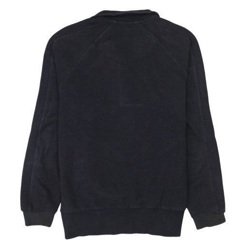 Armani Jeans Men's Black M Henley Sweatshirt with Buttons