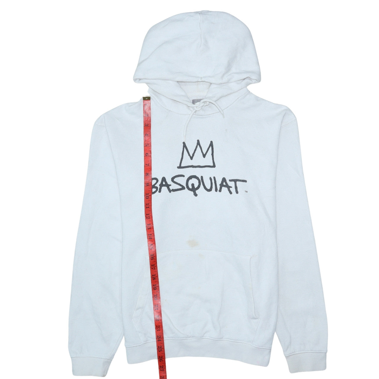 GAP Men’s White Basquiat Pullover Hoodie M Art Graphic Print