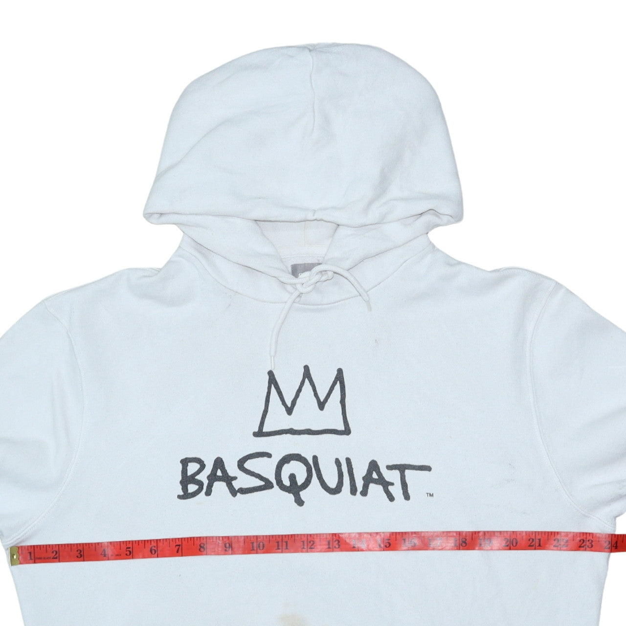 GAP Men’s White Basquiat Pullover Hoodie M Art Graphic Print