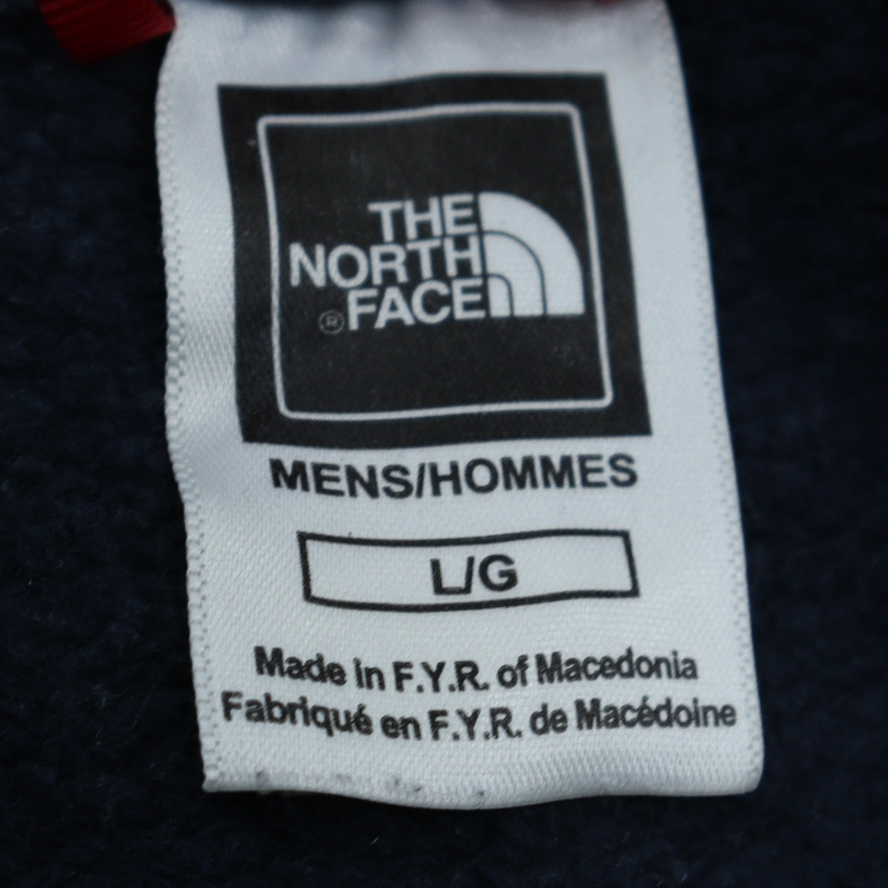 The North Face Men's Blue Pullover Hoodie L Logo Cotton Fleece