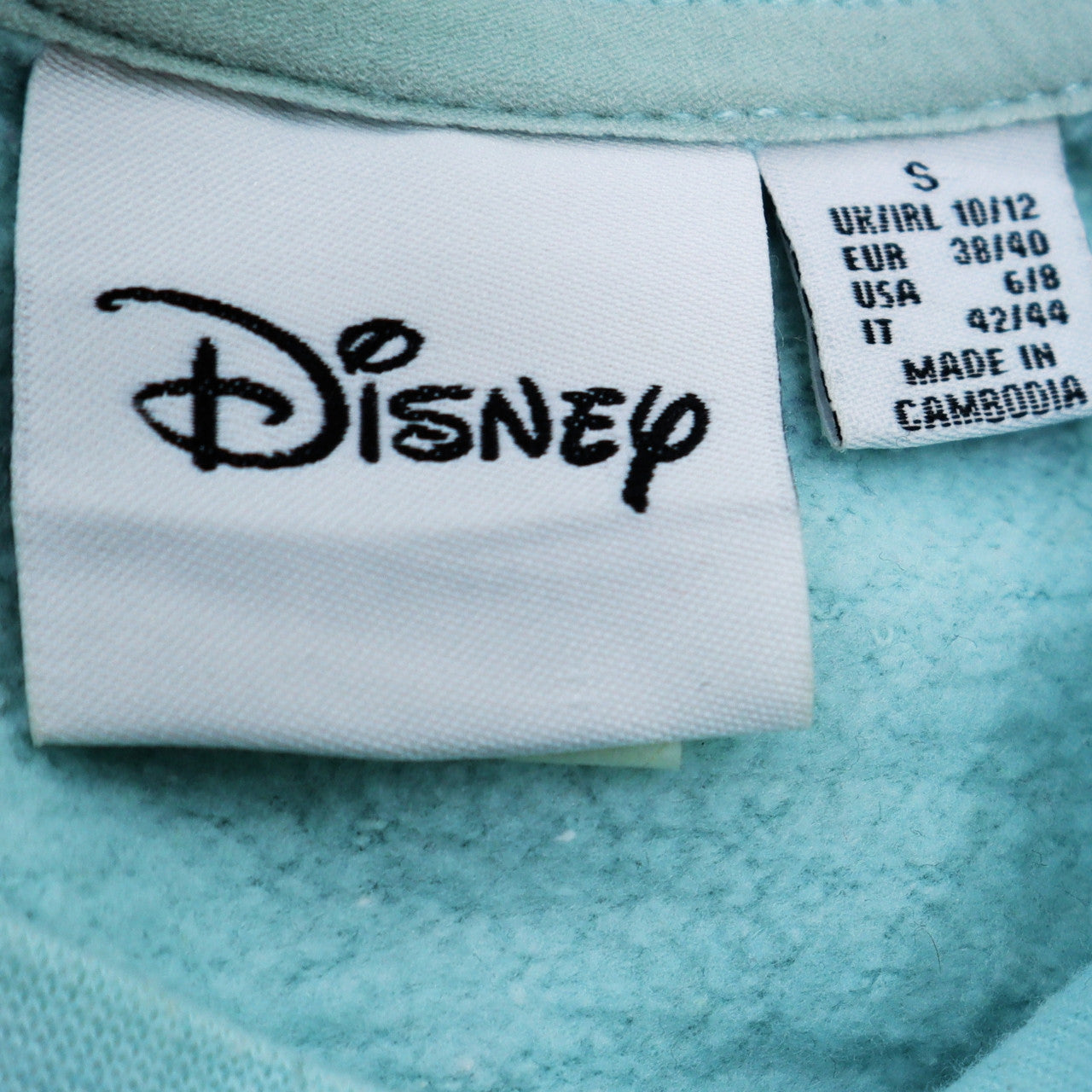 Disney Women Blue Stitch Crew Neck Pullover Sweatshirt S