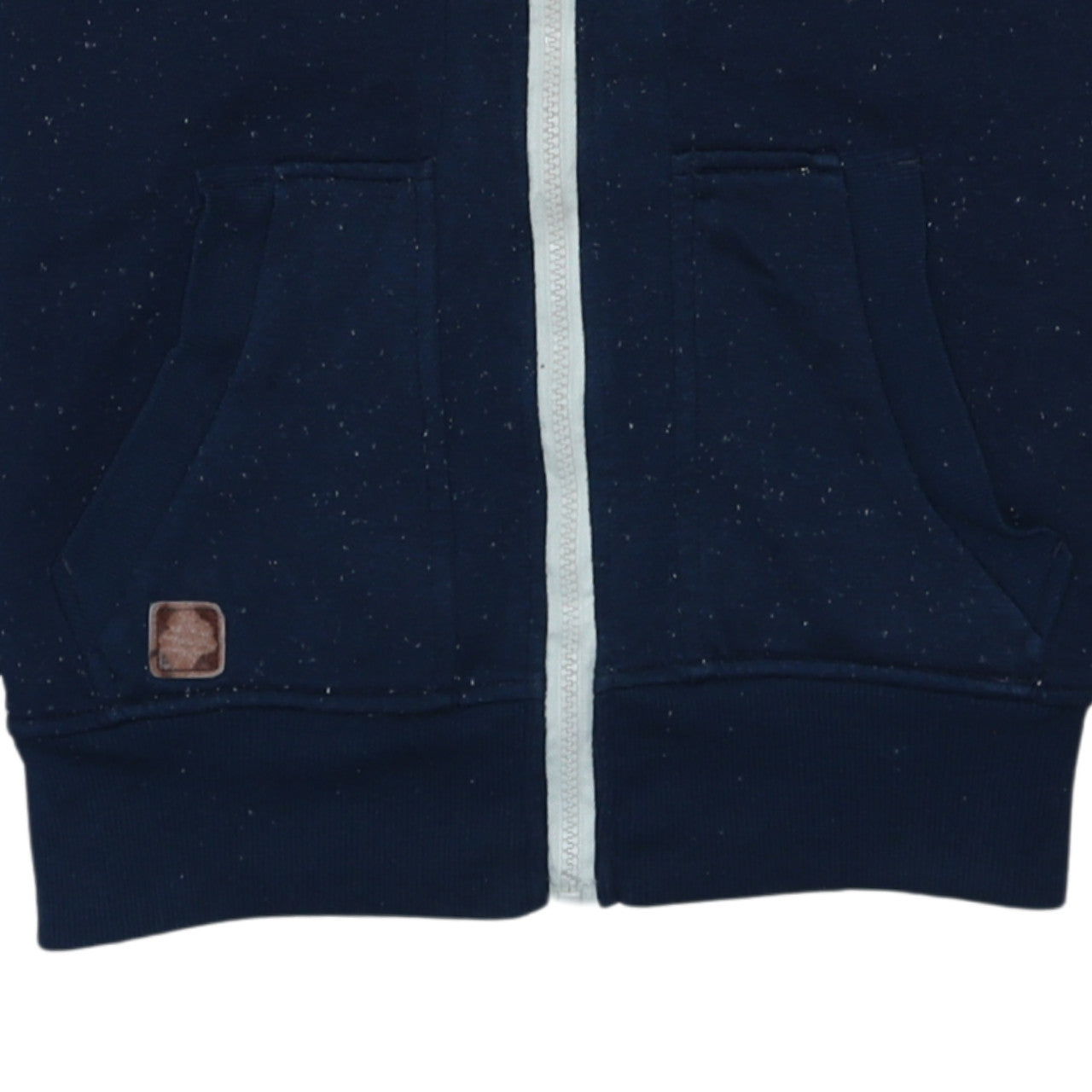 Kangol Men's Blue Small Full Zip Hoodie with Logo Detail