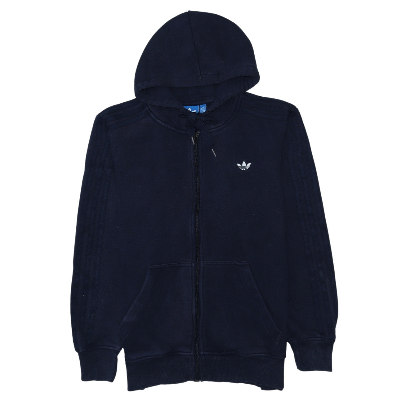 Adidas Men's Blue Full Zip Hoodie Size M Regular Fit